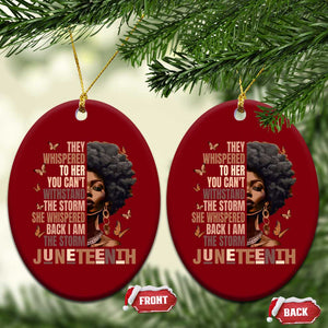I'm The Storm Black Women Ceramic Ornament Juneteenth Black History Melanin TS10 Print Your Wear