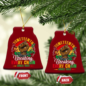 Juneteenth Breaking Every Chain Since 1865 Ceramic Ornament Retro Vintage TS10 Print Your Wear