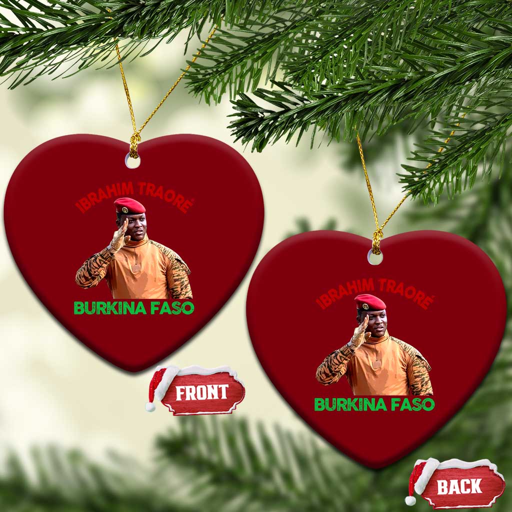 Burkina Faso Ibrahim Traoré Thomas Sankara Ceramic Ornament TS10 Print Your Wear