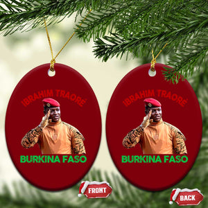 Burkina Faso Ibrahim Traoré Thomas Sankara Ceramic Ornament TS10 Print Your Wear