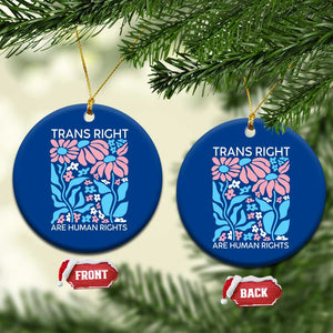 Trans Rights Ceramic Ornament Protect Trans Social Justice LGBT TS10 1pc Blue Print Your Wear