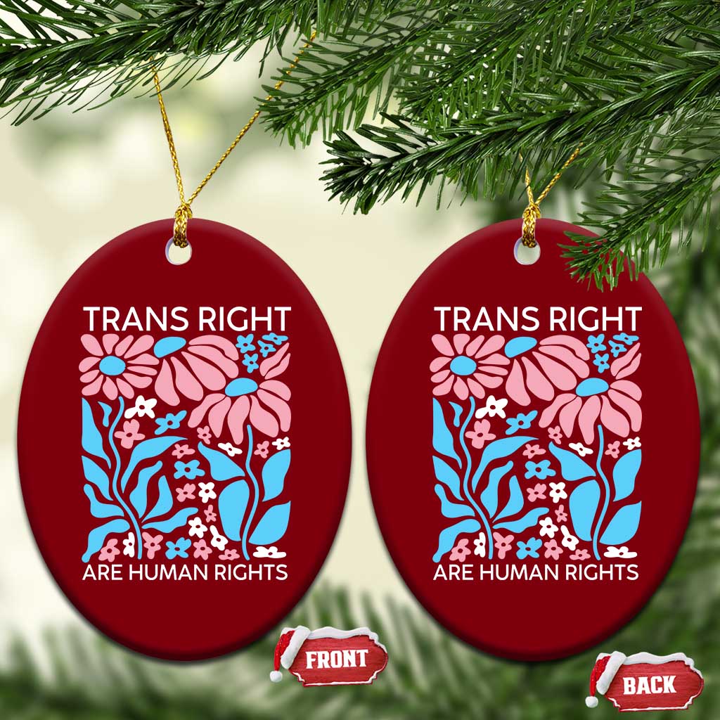 Trans Rights Ceramic Ornament Protect Trans Social Justice LGBT TS10 Print Your Wear