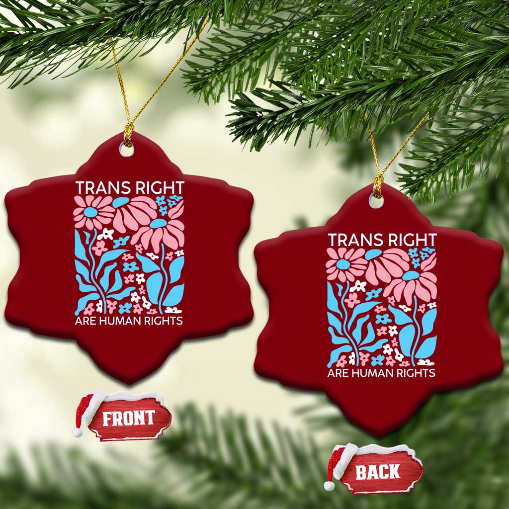 Trans Rights Ceramic Ornament Protect Trans Social Justice LGBT TS10 Print Your Wear