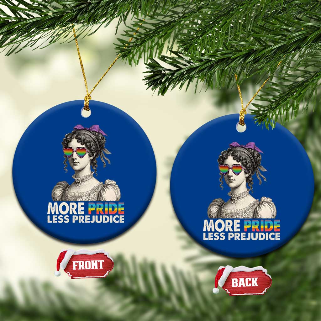 More Pride Less Prejudice Ceramic Ornament LGBTQ Proud Ally Pride Month TS10 1pc Blue Print Your Wear