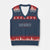 Radicalized By Basic Decency V-Neck Knit Sweater Vest Feminist Activist Protest TS10 Navy Red Print Your Wear