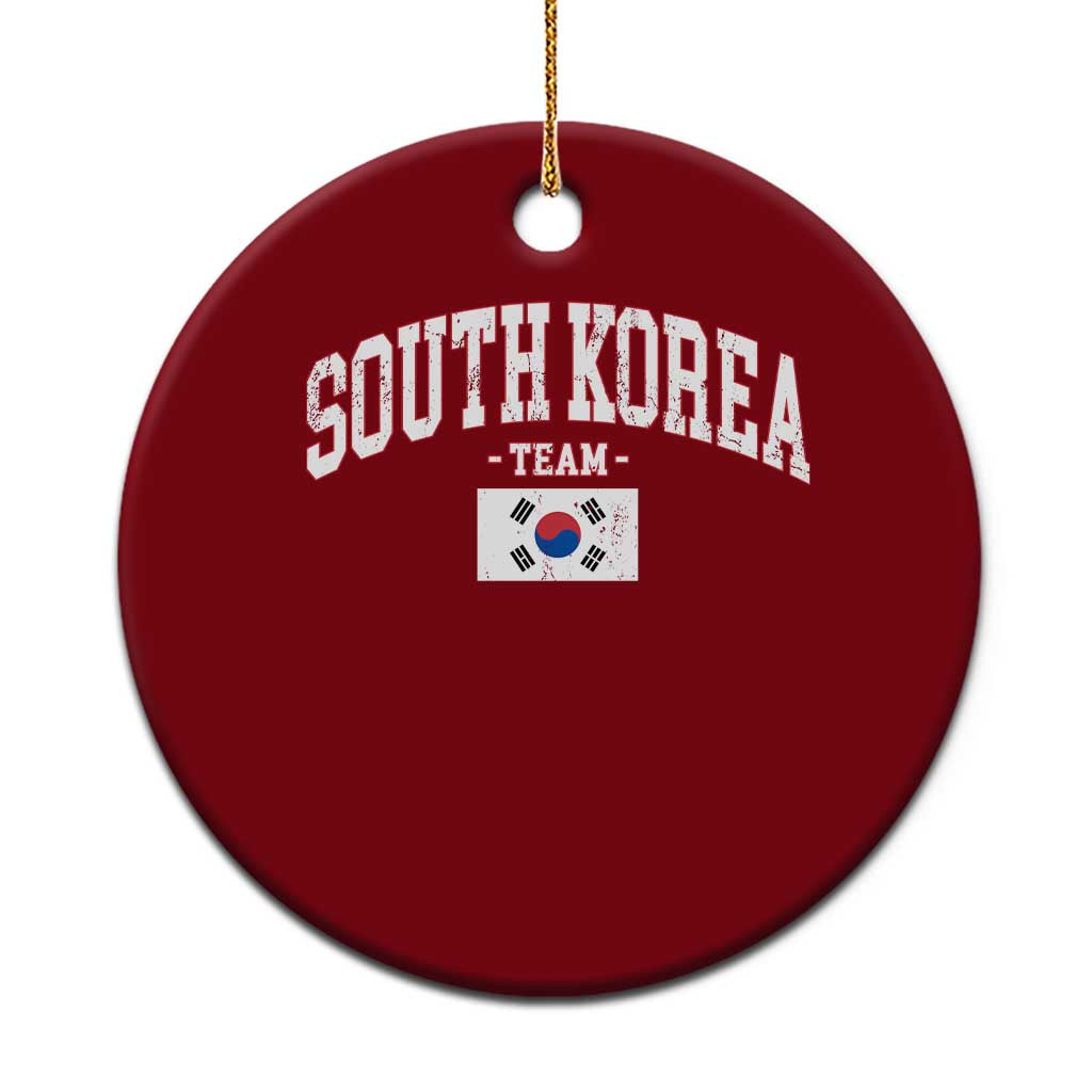 South Korea National Team Ceramic Ornament Retro Vintage Sport Varsity Korean Flag TS10 1pc Red Print Your Wear