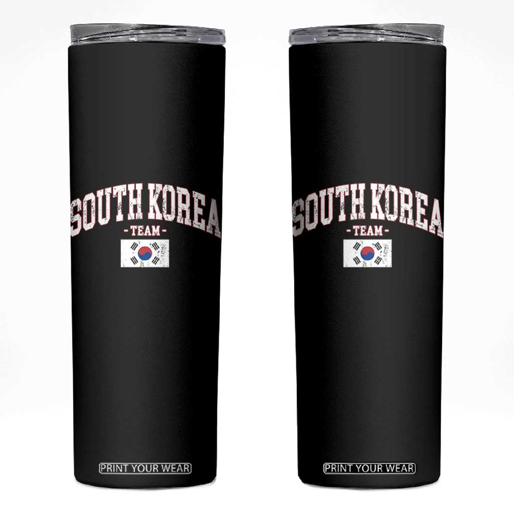 South Korea National Team Skinny Tumbler Retro Vintage Sport Varsity Korean Flag TS10 Black Print Your Wear