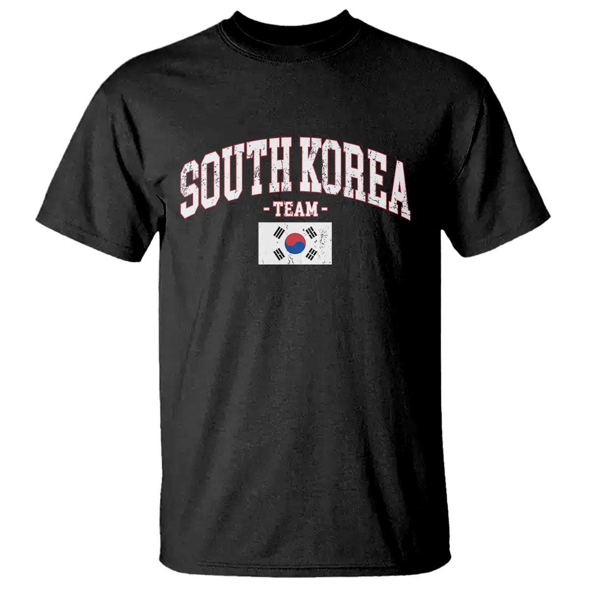 South Korea National Team T Shirt Retro Vintage Sport Varsity Korean Flag TS10 Black Print Your Wear