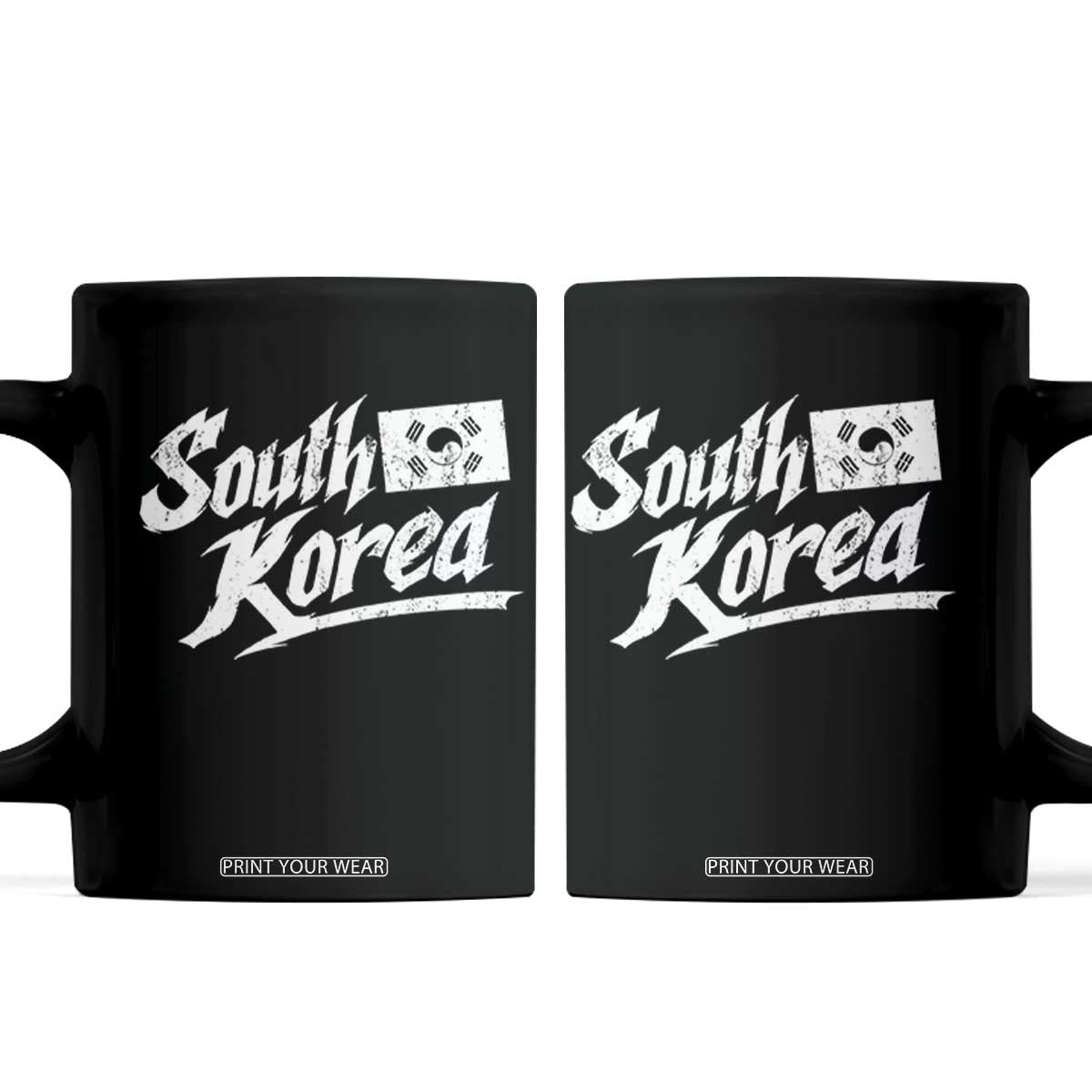 South Korea Coffee Mug Retro Vintage Sport Korean Flag TS10 Black Print Your Wear