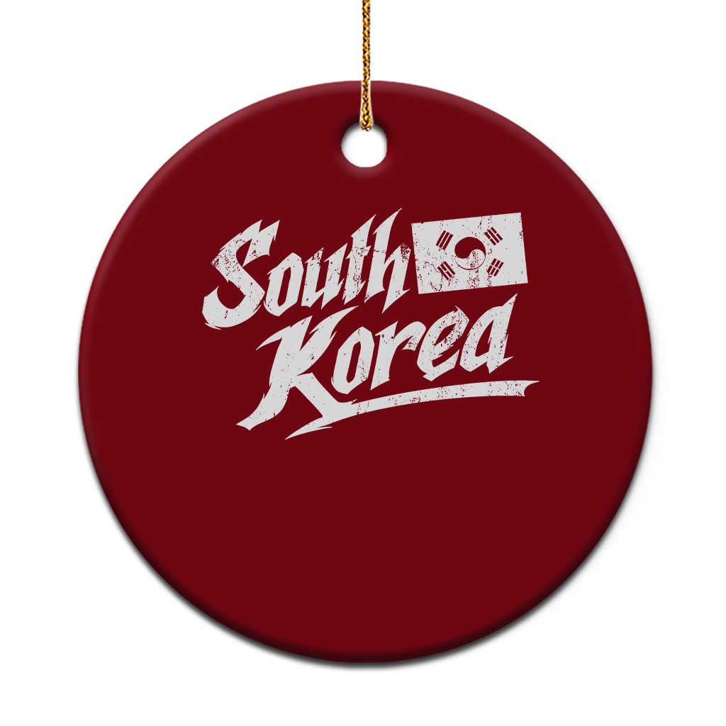 South Korea Ceramic Ornament Retro Vintage Sport Korean Flag TS10 1pc Red Print Your Wear