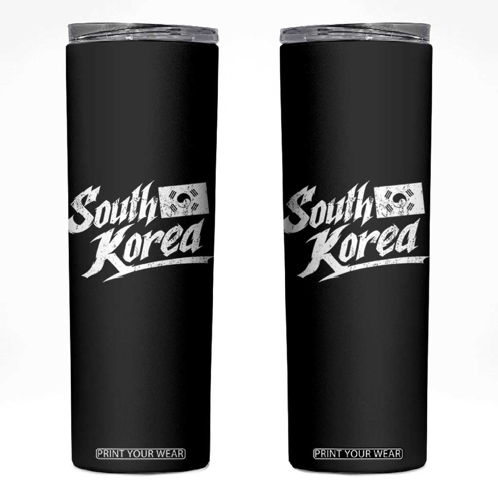 South Korea Skinny Tumbler Retro Vintage Sport Korean Flag TS10 Black Print Your Wear