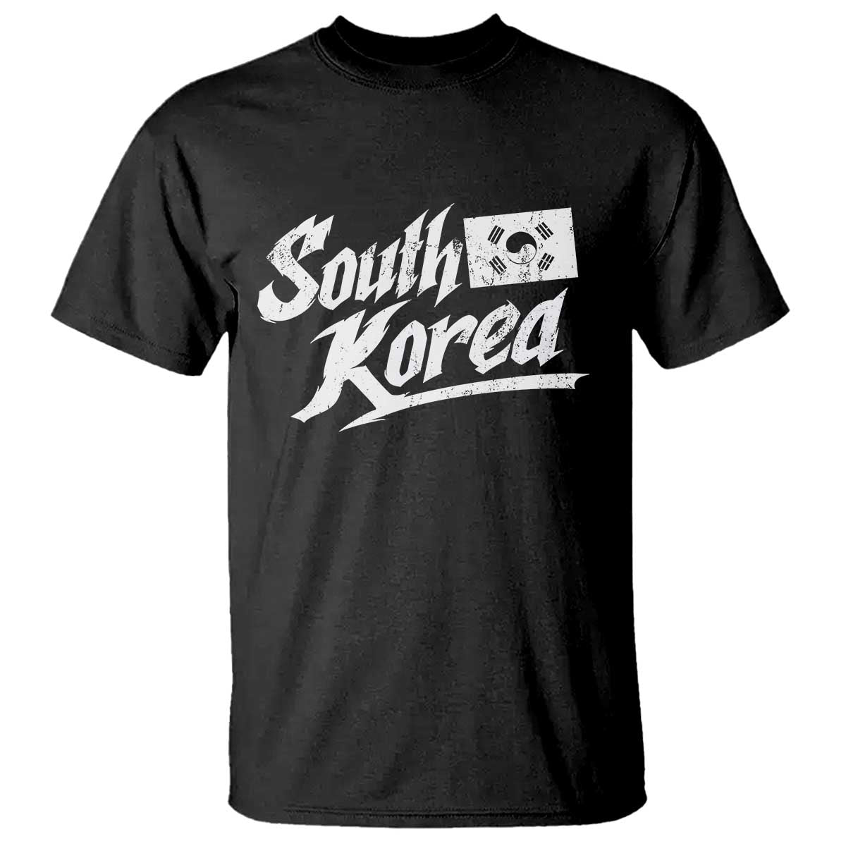 South Korea T Shirt Retro Vintage Sport Korean Flag TS10 Black Print Your Wear