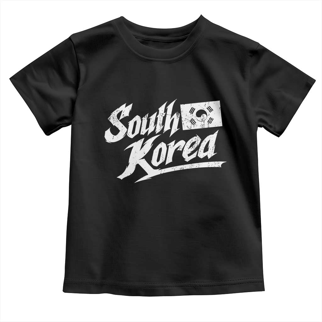 South Korea Toddler T Shirt Retro Vintage Sport Korean Flag TS10 Black Print Your Wear