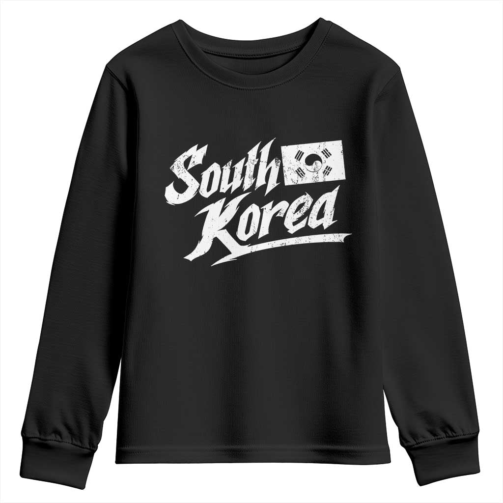 South Korea Youth Sweatshirt Retro Vintage Sport Korean Flag TS10 Black Print Your Wear