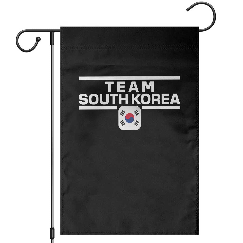 Team South Korea Korean Flag Garden Flag TS10 Black Print Your Wear