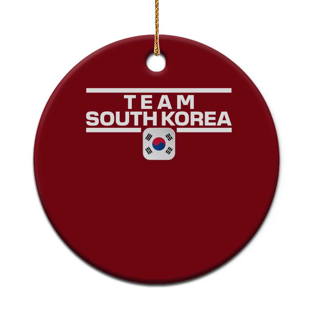 Team South Korea Korean Flag Ceramic Ornament TS10 1pc Red Print Your Wear