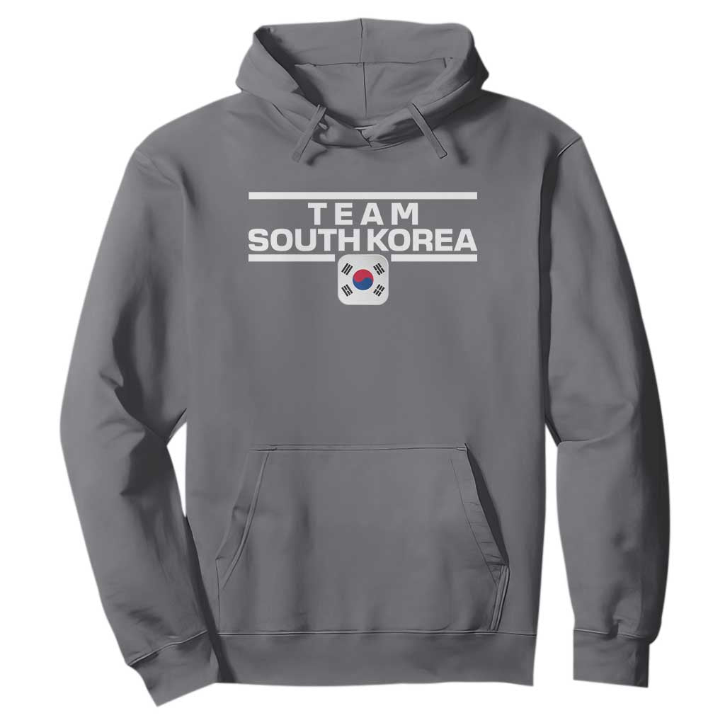 Team South Korea Korean Flag Hoodie TS10 Charcoal Print Your Wear