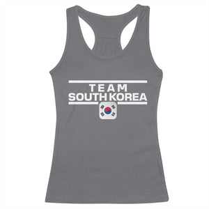 Team South Korea Korean Flag Racerback Tank Top TS10 Charcoal Print Your Wear