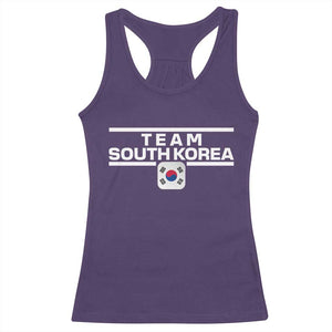 Team South Korea Korean Flag Racerback Tank Top TS10 Purple Print Your Wear