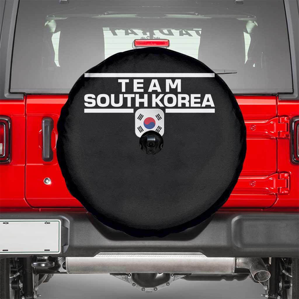 Team South Korea Korean Flag Spare Tire Cover TS10 Black Print Your Wear