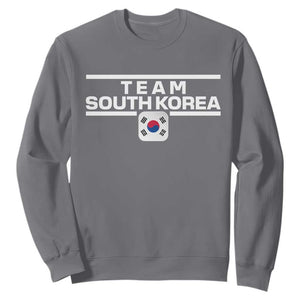 Team South Korea Korean Flag Sweatshirt TS10 Charcoal Print Your Wear