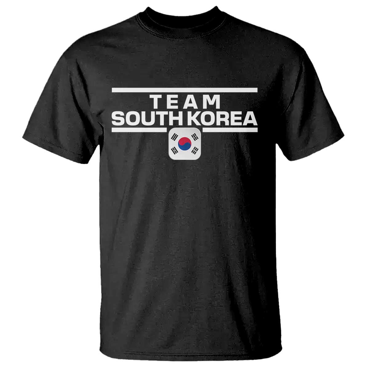 Team South Korea Korean Flag T Shirt TS10 Black Print Your Wear