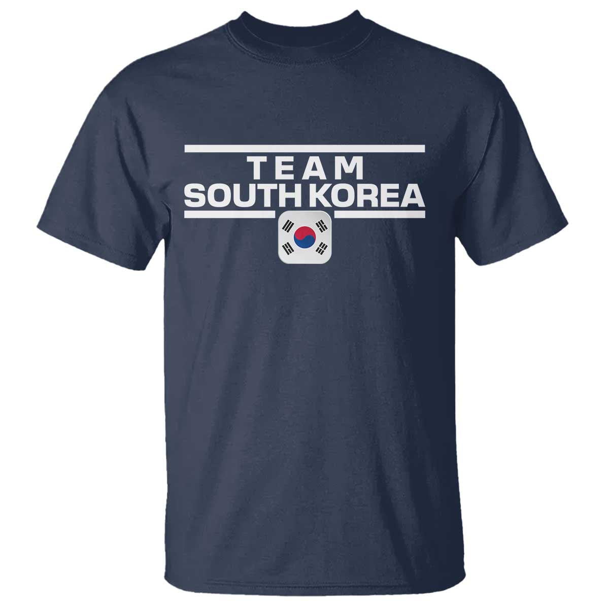 Team South Korea Korean Flag T Shirt TS10 Navy Print Your Wear