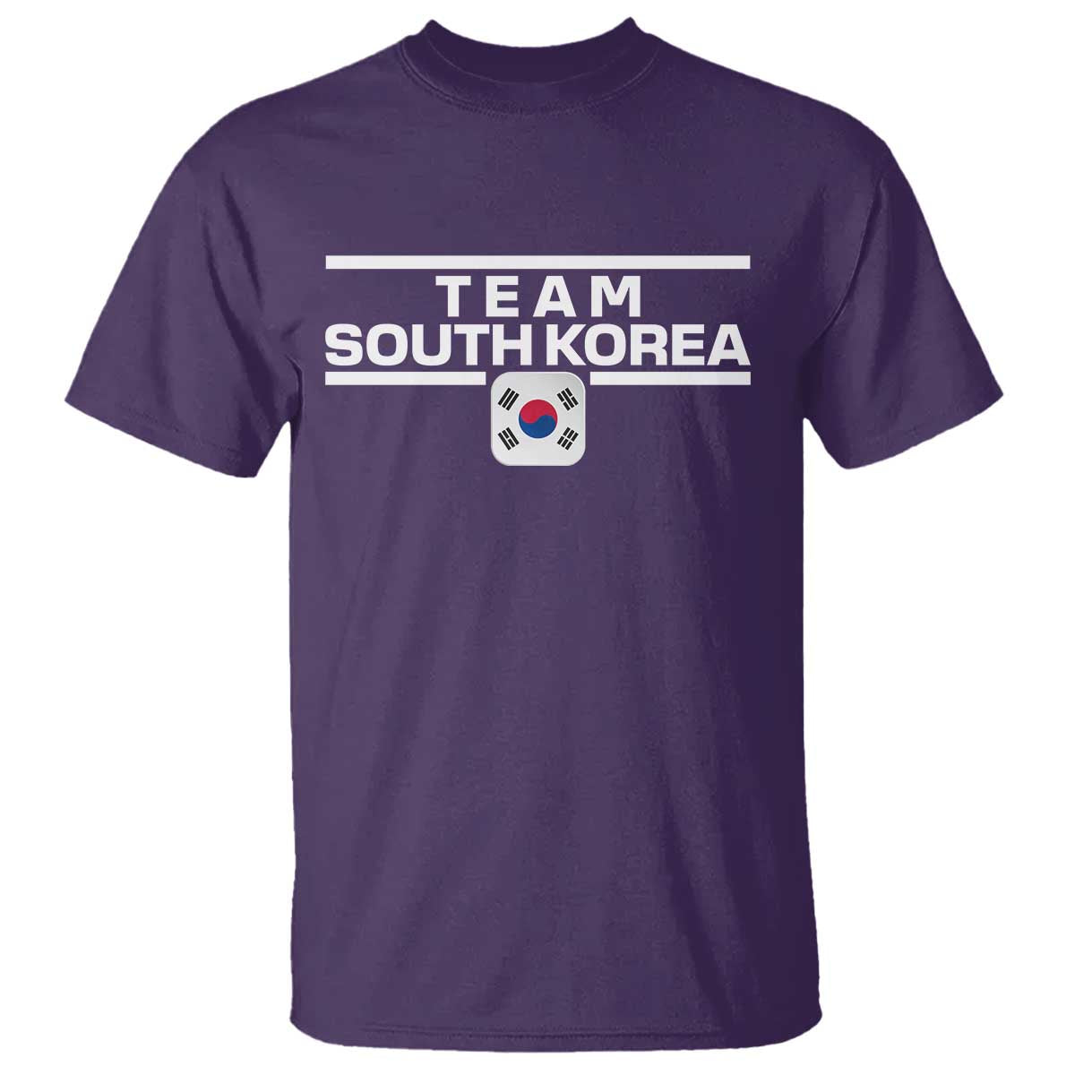Team South Korea Korean Flag T Shirt TS10 Purple Print Your Wear
