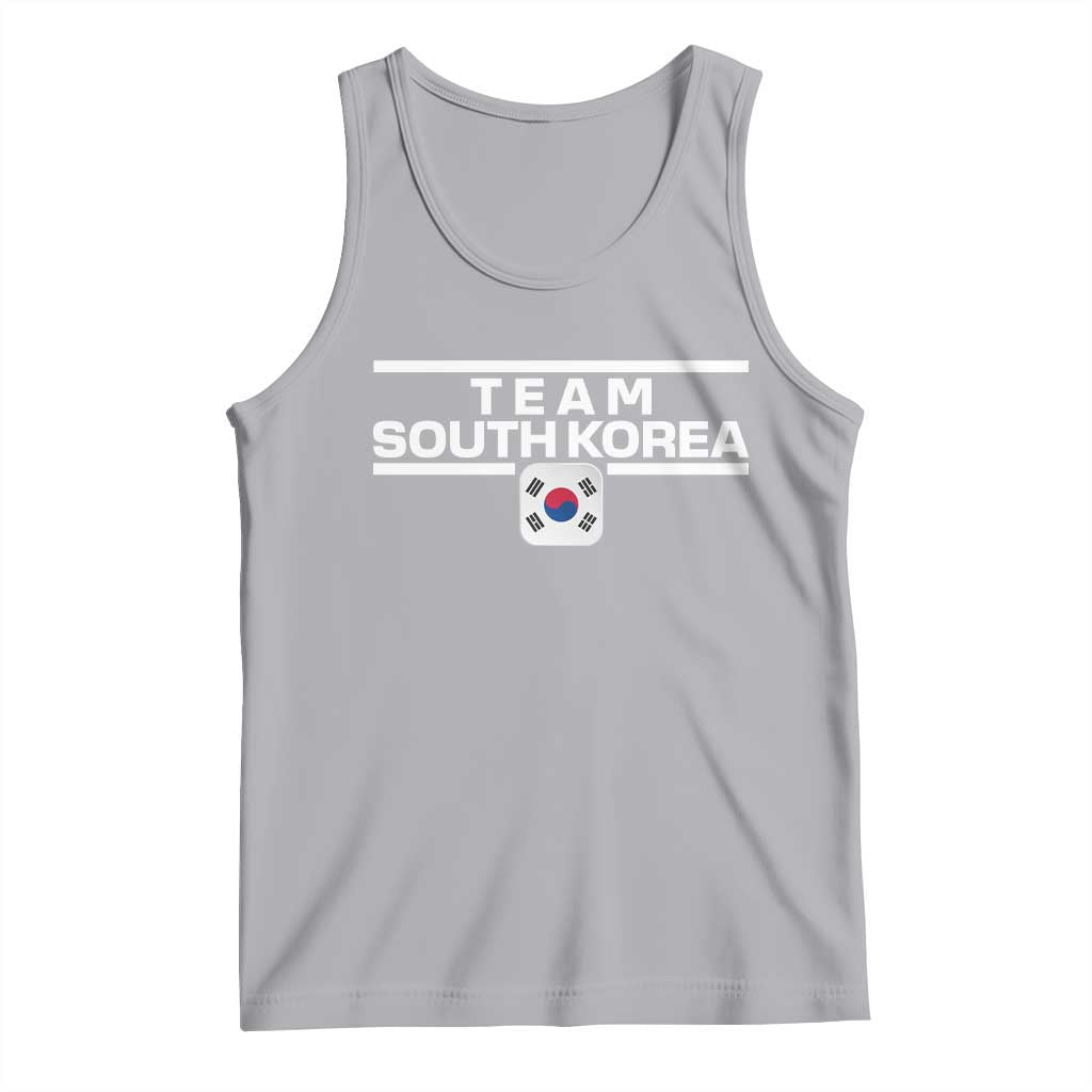Team South Korea Korean Flag Tank Top TS10 Athletic Heather Print Your Wear