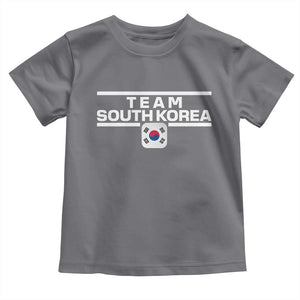 Team South Korea Korean Flag Toddler T Shirt TS10 Charcoal Print Your Wear