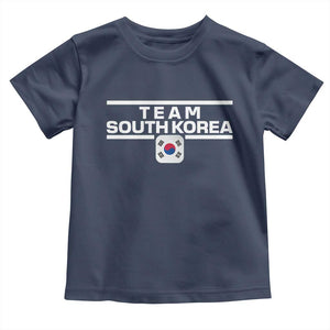 Team South Korea Korean Flag Toddler T Shirt TS10 Navy Print Your Wear