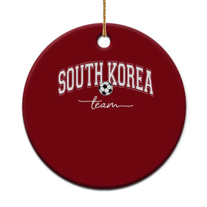 South Korea Soccer Team Ceramic Ornament Retro Korea National Football Fan TS10 1pc Red Print Your Wear