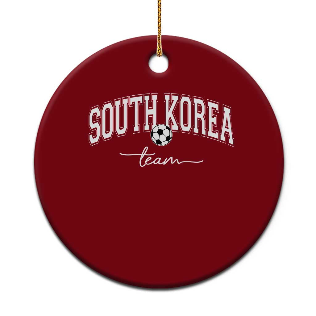 South Korea Soccer Team Ceramic Ornament Retro Korea National Football Fan TS10 1pc Red Print Your Wear