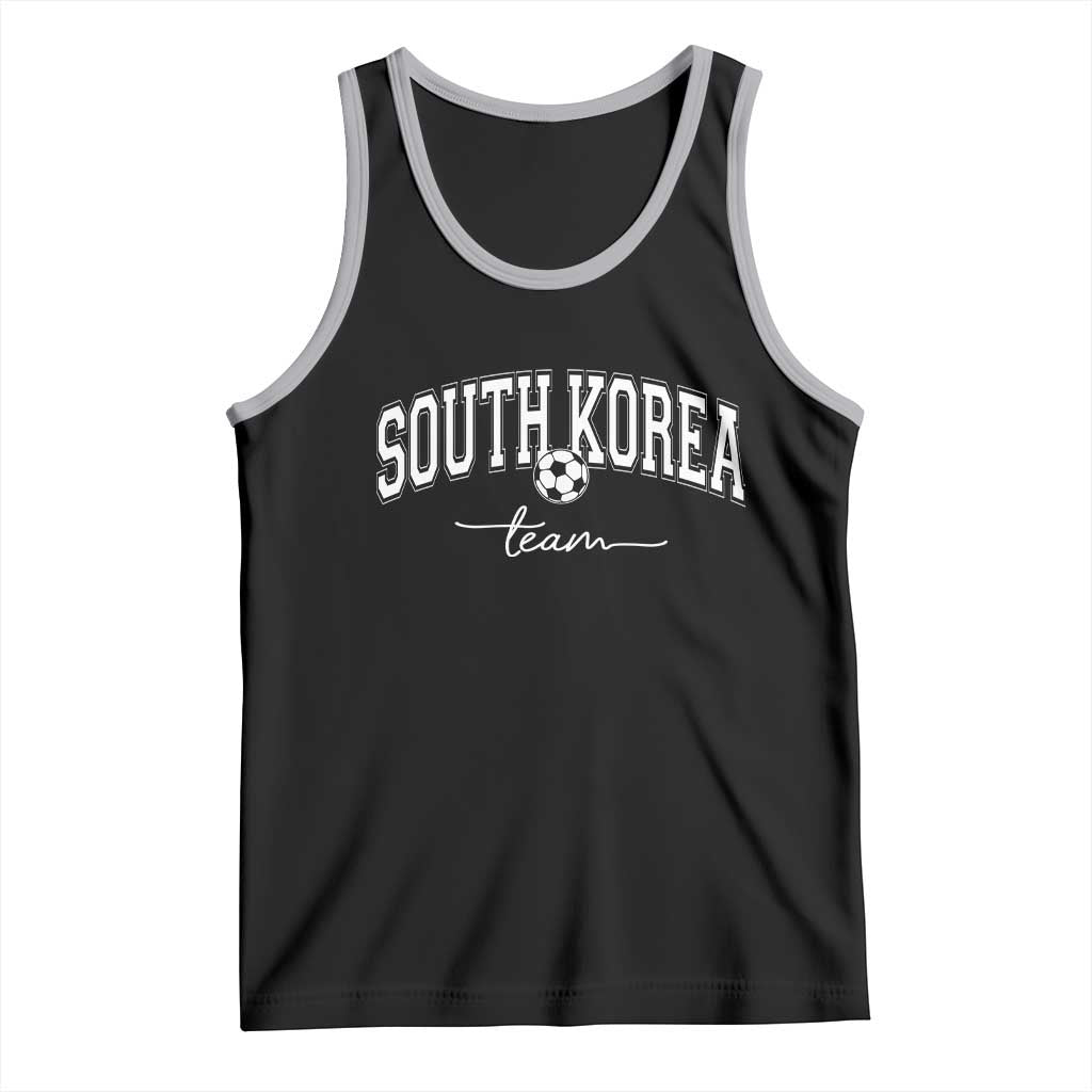 South Korea Soccer Team Tank Top Retro Korea National Football Fan TS10 Black Athletic Heather Print Your Wear
