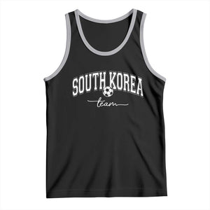 South Korea Soccer Team Tank Top Retro Korea National Football Fan TS10 Black Athletic Heather Print Your Wear