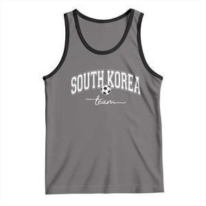 South Korea Soccer Team Tank Top Retro Korea National Football Fan TS10 Deep Heather Black Print Your Wear