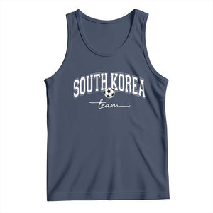 South Korea Soccer Team Tank Top Retro Korea National Football Fan TS10 Navy Print Your Wear