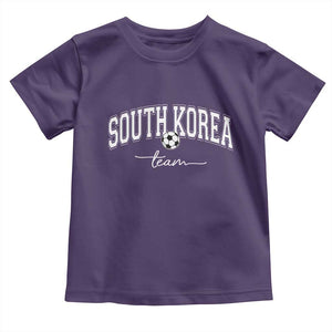 South Korea Soccer Team Toddler T Shirt Retro Korea National Football Fan TS10 Purple Print Your Wear