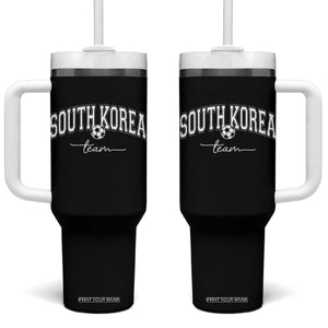 South Korea Soccer Team Tumbler With Handle Retro Korea National Football Fan TS10 One Size: 40 oz Black Print Your Wear