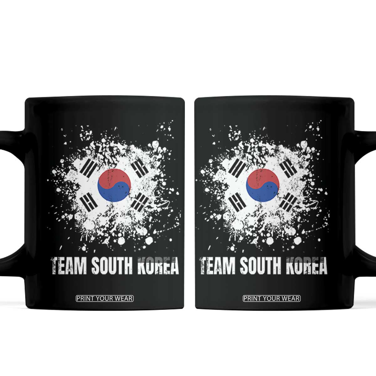 South Korea National Team Coffee Mug Retro Vintage Watercolors Sport Korean Flag TS10 Black Print Your Wear