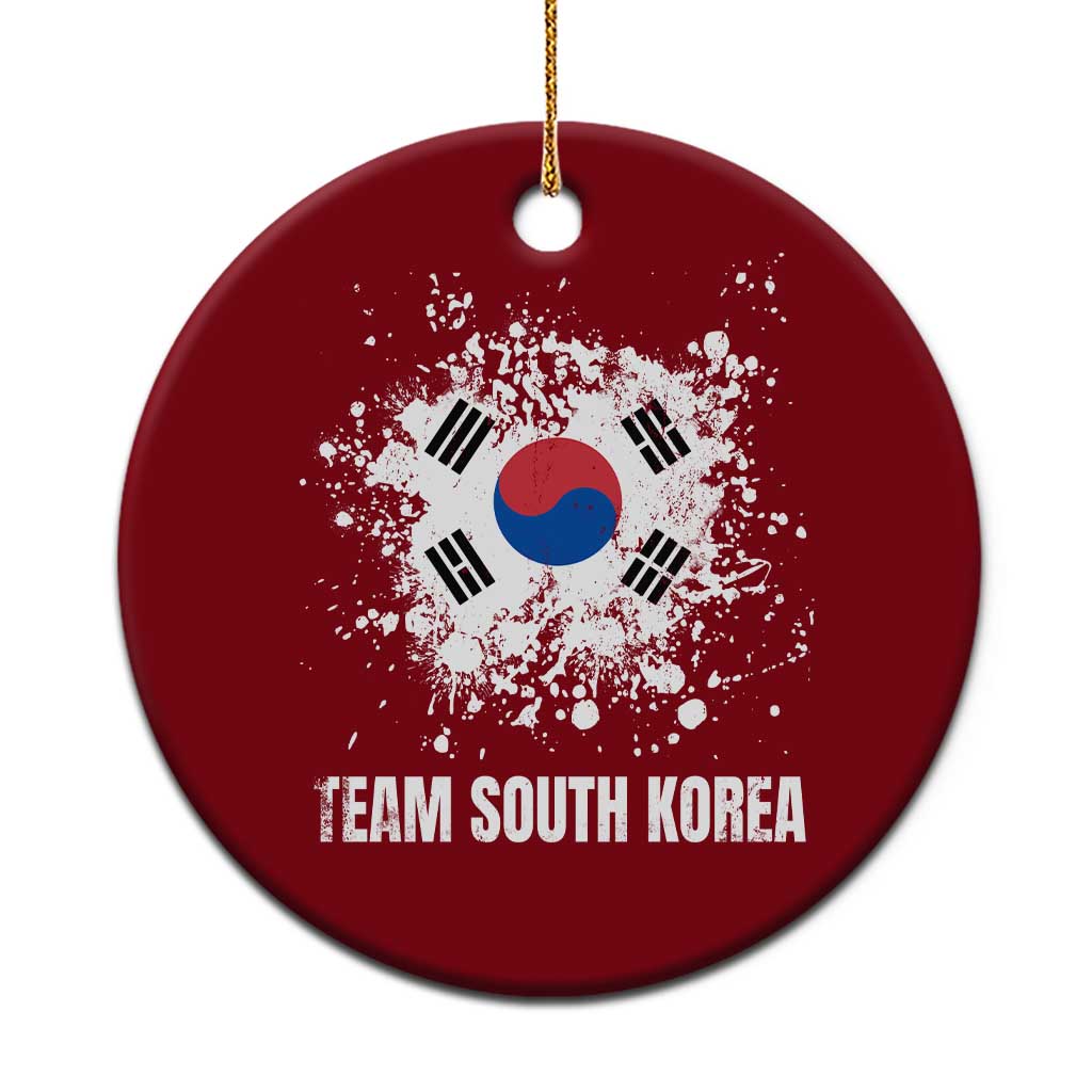 South Korea National Team Ceramic Ornament Retro Vintage Watercolors Sport Korean Flag TS10 1pc Red Print Your Wear