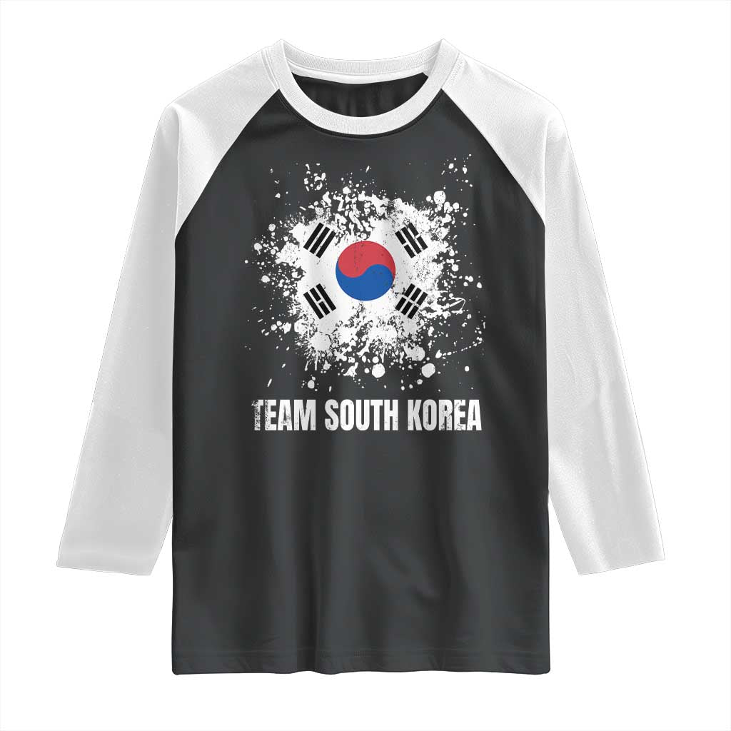 South Korea National Team Raglan Shirt Retro Vintage Watercolors Sport Korean Flag TS10 Black White Print Your Wear