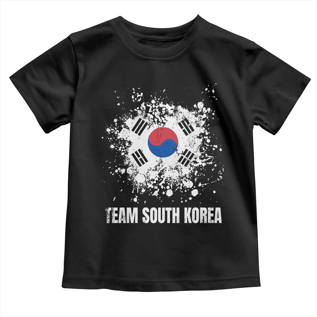 South Korea National Team Toddler T Shirt Retro Vintage Watercolors Sport Korean Flag TS10 Black Print Your Wear