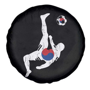 South Korea Soccer Spare Tire Cover Bicycle Kick Silhouette Korean Flag TS10 Print Your Wear