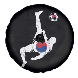 South Korea Soccer Spare Tire Cover Bicycle Kick Silhouette Korean Flag TS10 Print Your Wear