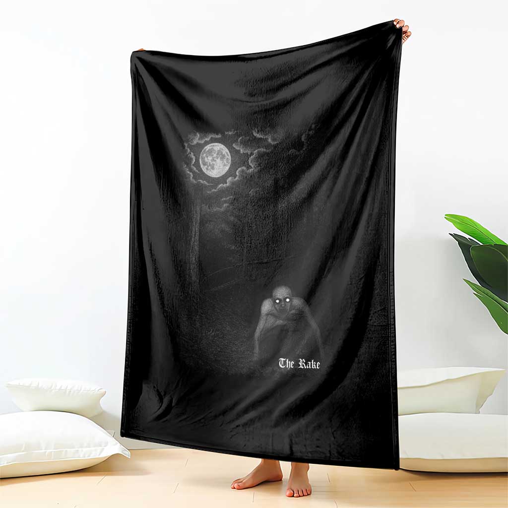 Rake Creepypasta Throw Blanket Cryptid Series Cryptozoology Gift Creepy ...