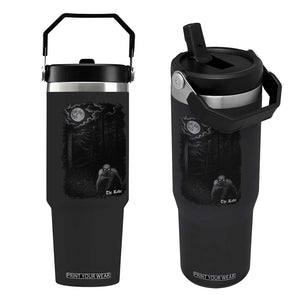 Rake Creepypasta Flip Straw Tumbler Cryptid Series Cryptozoology Gift Creepy Horror Halloween TS10 One Size: 30 oz Black Print Your Wear