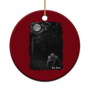 Rake Creepypasta Ceramic Ornament Cryptid Series Cryptozoology Gift Creepy Horror Halloween TS10 1pc Red Print Your Wear