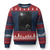 Rake Creepypasta Ugly Christmas Sweater Cryptid Series Cryptozoology Gift Creepy Horror Halloween TS10 Navy Red Print Your Wear