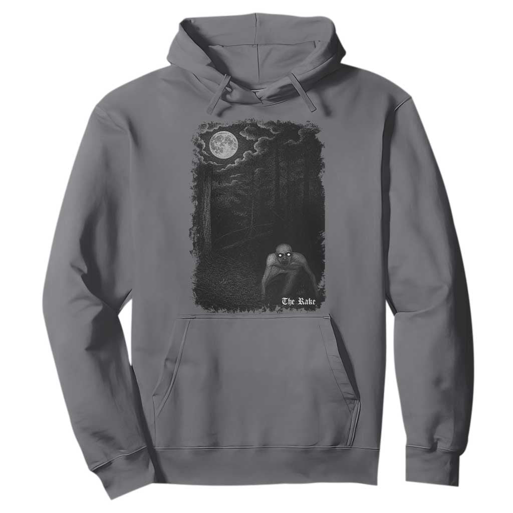 Rake Creepypasta Hoodie Cryptid Series Cryptozoology Gift Creepy Horror Halloween TS10 Charcoal Print Your Wear